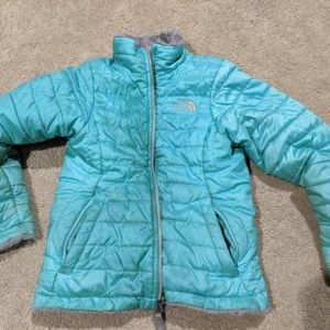 Girls' North Face Winter Coat - Size 7/8 - Teal